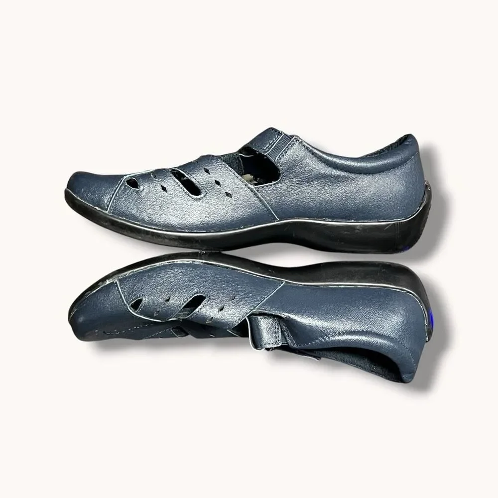 Dr. Scholl’s Double Air-Pillo Comfort Loafer Shoes Navy Blue 6.5